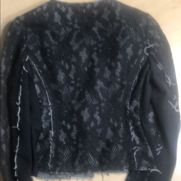 Express Destress Lace Black and White Jacket - Picture 5 of 7